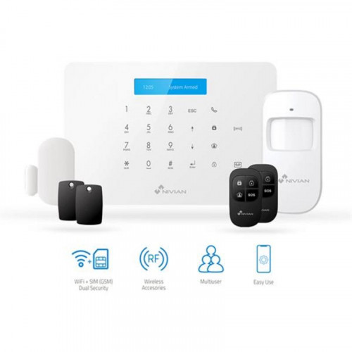 Nivian Kit Alarma Smart WiFi - 4G...