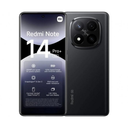 Xiaomi Redmi Note 14 Pro+ Negro 5G 256GB