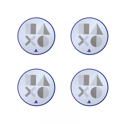 Posavasos PS5 4 Unidades Metal Blanco