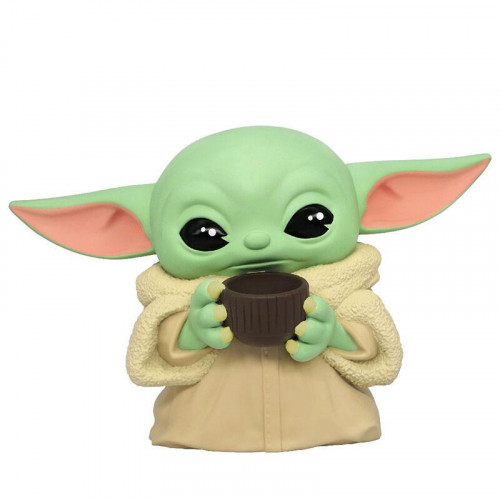 Hucha Grogu Star Wars con Taza - 20 cm