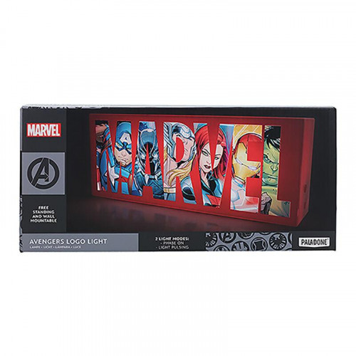 Lámpara Marvel Logo Avengers 3D 30 cm