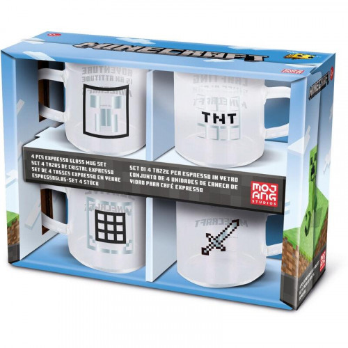 Minecraft Set de 4 Tazas Expresso...