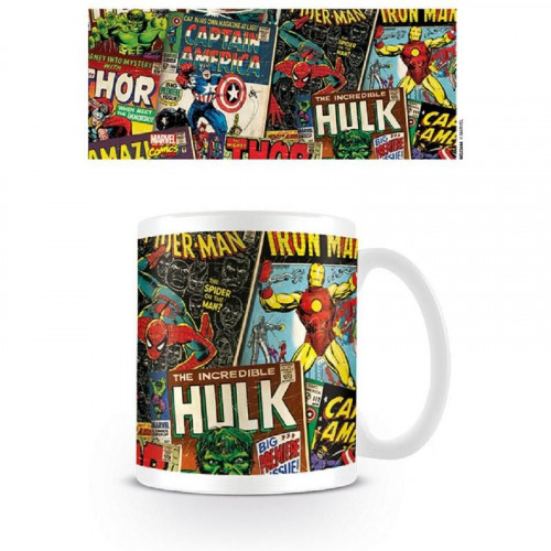 Taza Desayuno Marvel Portadas Cómic...