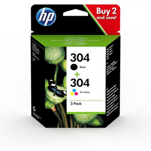 HP 304 Pack de 2 Cartuchos de Tinta...