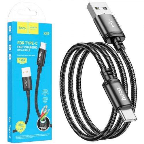Hoco X89 Cable Usb-A a Usb-C 3.0A 1m...
