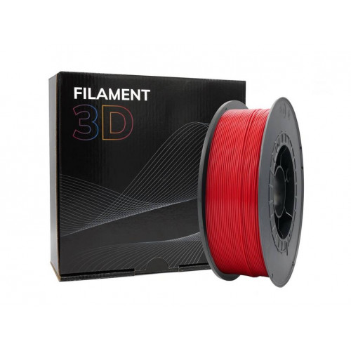 Filamento 3D PLA Rojo 1.75mm 1Kg