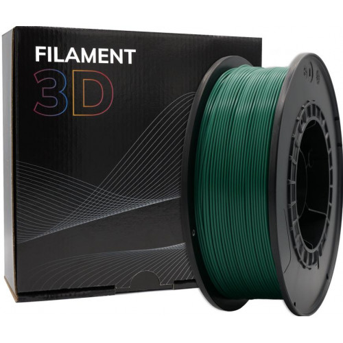 Filamento 3D PLA Verde Oscuro 1.75mm 1Kg