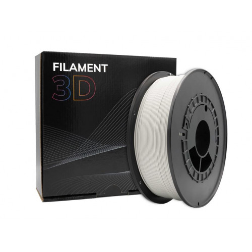 Filamento 3D PLA Gris Claro 1.75mm 1 Kg