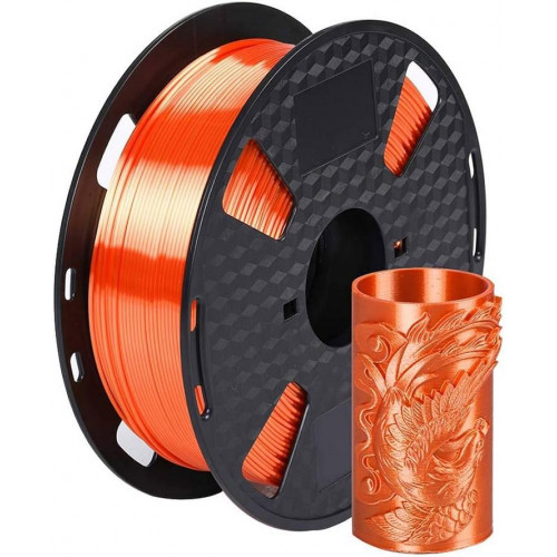 Filamento 3D PLA Silk Naranja 1.75mm 1Kg
