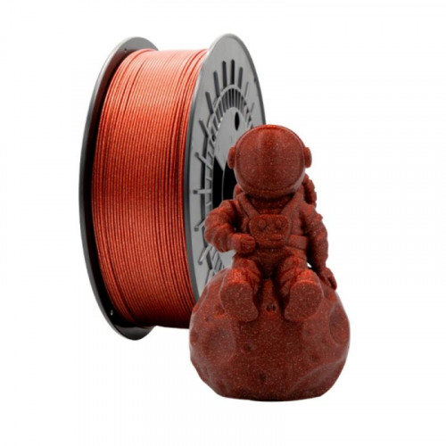 Filamento 3D PLA Glitter Rojo 1.75mm 1kg