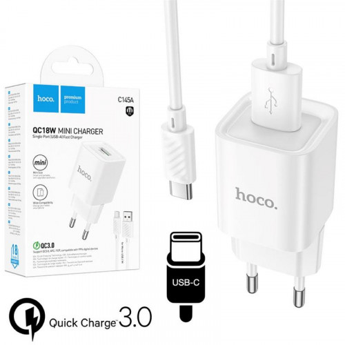 Hoco C145A Cargador QC3.0 + Cable...