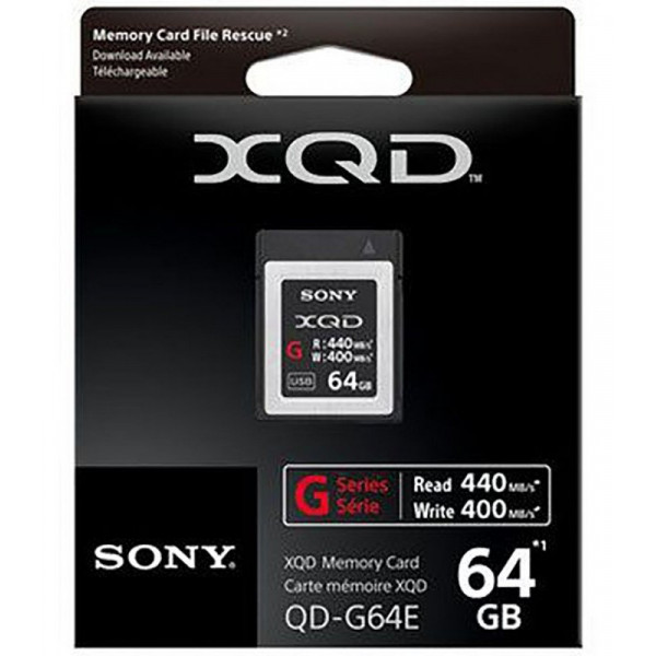 Sony tarjeta de memoria XQD 64GB 440R/400W