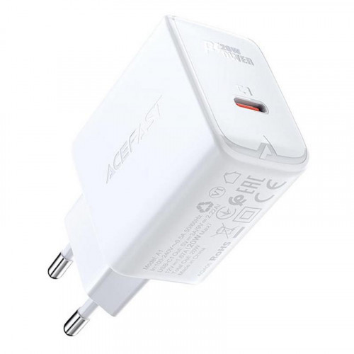 Acefast A1 Cargador USB-C 20W Blanco