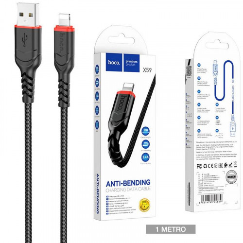 Hoco X59 Victory Cable Lightning 2.4A...