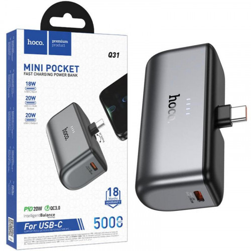 Hoco Q31 Power Bank 5000mAh PD20W...