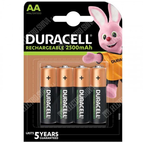 Duracell Recargable R-6 Aa 2500 Mah
