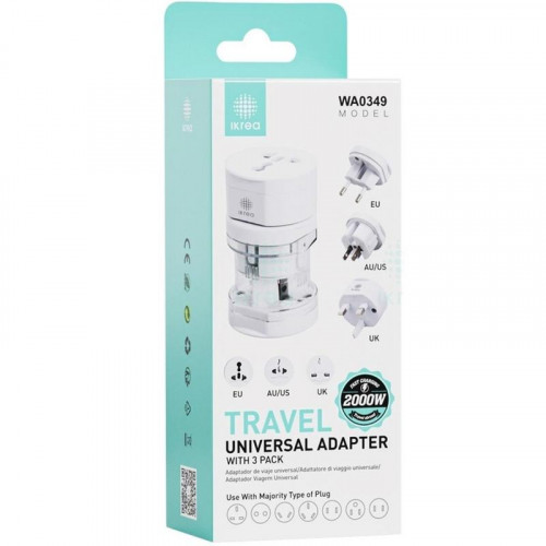 Adaptador de Viaje Universal Ikrea...