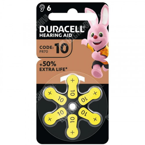 Duracell DA10 Pila para Audífonos