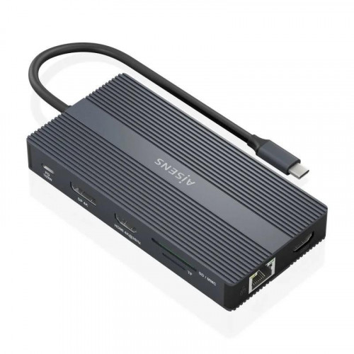 Aisens Docking Station Usb-C 12 En 1