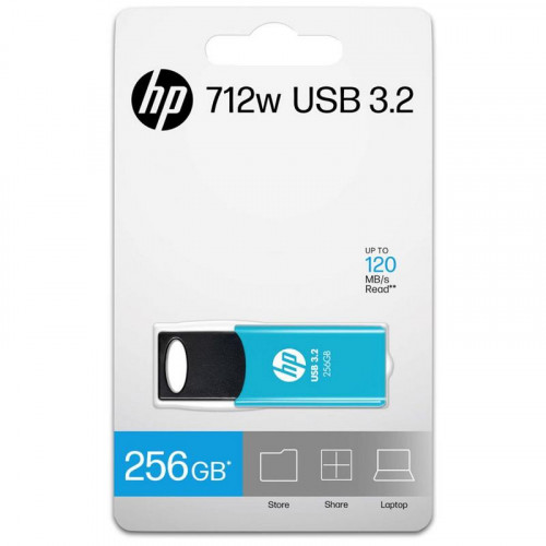 Hp 712w Memoria Usb 256gb 3.2 Azul
