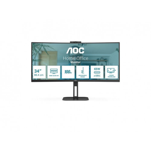 AOC CU34V5C Monitor Curvo 34" WQHD USB-C