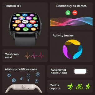 Ksix Pulse Smartwatch Negro 2