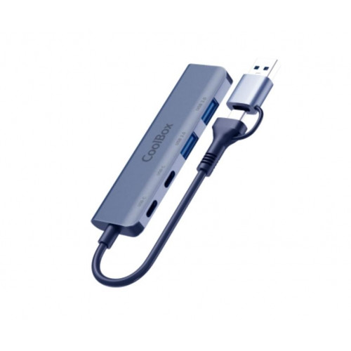 Coolbox Hub4 Lite Hub Usb-C +...