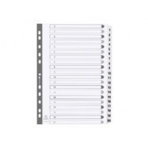 Separador Cartulina Blanca A4 20...