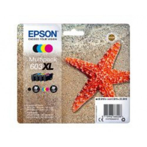 Tinta Epson 603XL Pack Negro/Tricolor...