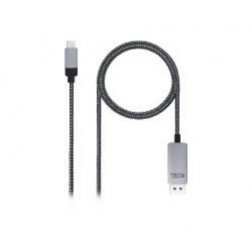 Nanocable USB-C/M a DP/M 1.8m Negro