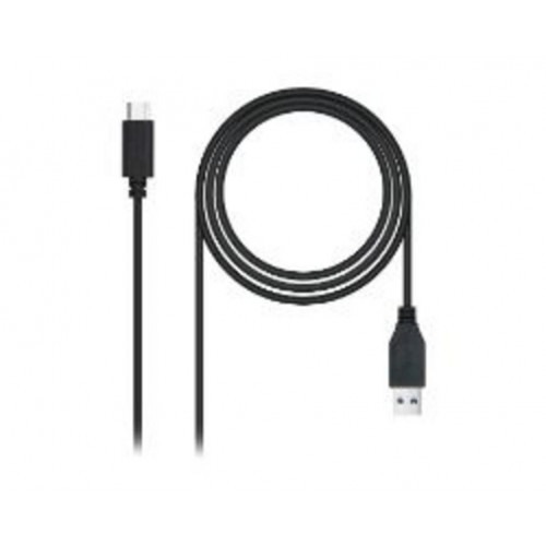 Nanocable USB-A/M a USB-C/M 1.5m Negro