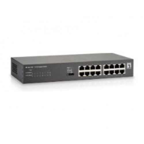Switch LevelOne 16xRJ45 GbE Negro...