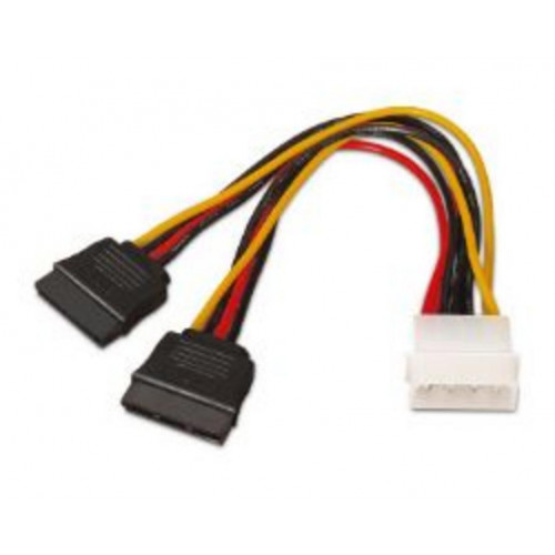 Cable AISENS Molex/M a 2xSATA/M 20cm...