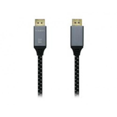 Cable AISENS DP/M a DP/M 2m Gris/Negro