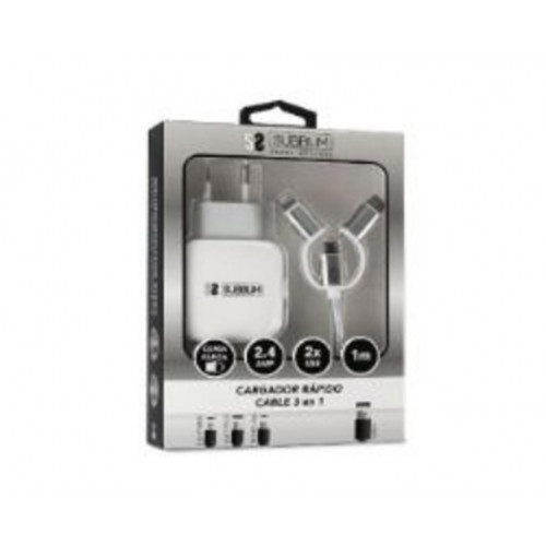 Cargador de Pared SUBBLIM USB Cable...