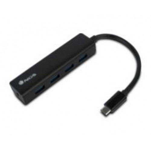 Hub NGS USB-C a 4xUSB-A 3.0 Negro...