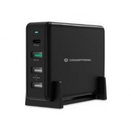 Cargador CONCEPTRONIC 65W 3USB-A...