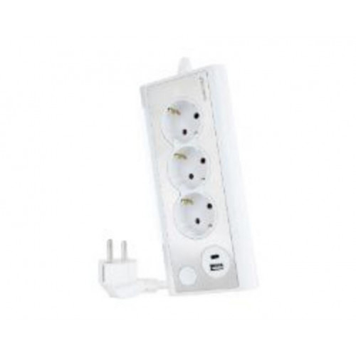 Regleta Nanocable 3xSchuko 2xUSB...