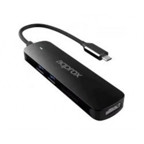 Adaptador Approx USB-C a 2xUSB...