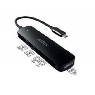 Adaptador Nilox USB-C 4 en...