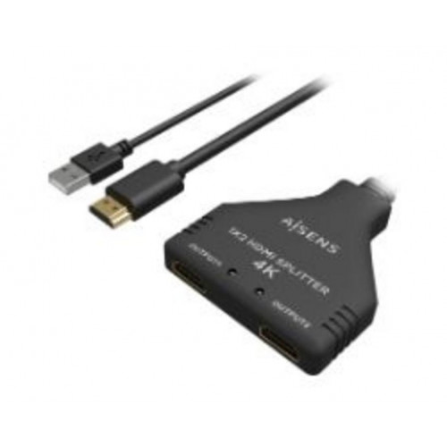 Cable AISENS 2xHDMI/H a HDMI/M+USB/M...