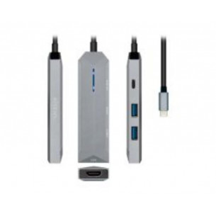 Adaptador AISENS USB-C 4 en...