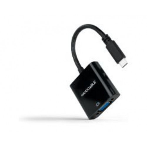 Adaptador Nanocable USB-C a VGA Negro...