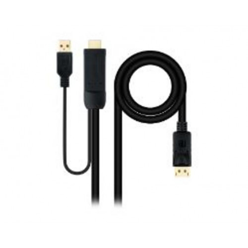 Nanocable USB-A/HDMI/M a DP/M 1.8m...