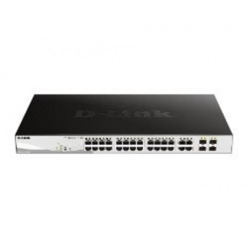 Switch D-Link 24xRJ45 GbE PoE Rack 1U...