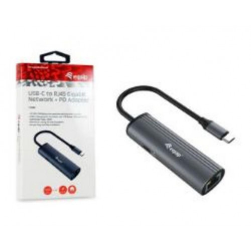 Adaptador EQUIP USB-C a RJ45/USB-C PD...