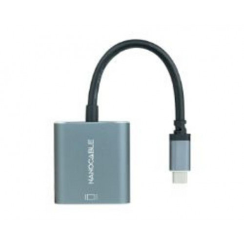 Adaptador Nanocable USB-C/M a DVI/H Gris