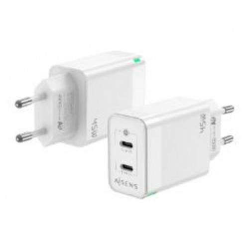 Cargador de Pared AISENS 2Usb-C 45W...