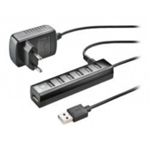 NGS Hub 7xUSB 2.0 Tiny Negro