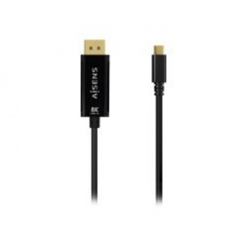 Cable AISENS USB-C/M a DP/M 1.8m Negro